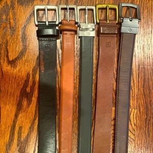 Mens Belt Bundle like new most RL size 36, one 38